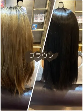 ロング カラー 松本|似合わせ眉 ×まつげパーマ×ヘアの眉毛・アイブロウイメージ
