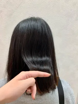ミディアム 加藤 遥花のヘアスタイル
