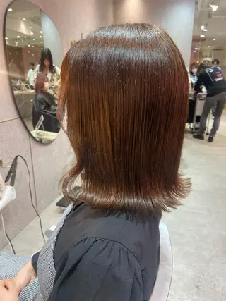 ミディアム 新宿/韓国ヘア 中明度カラー/かやのヘアスタイル