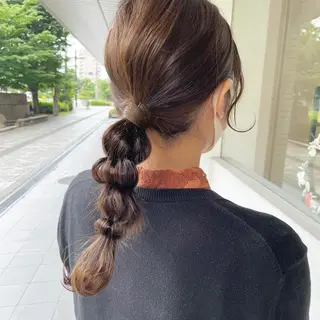 ロング ヘアアレンジ 小森 樹奈のヘアスタイル