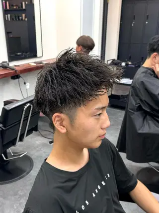 ショート パーマ メンズ 柏メンズカットパーマ NO.1タイチのヘアスタイル