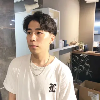 パーマ ヘアアレンジ メンズ ainico+所属・メンズ特化✂️栗原 侑也のヘアスタイル