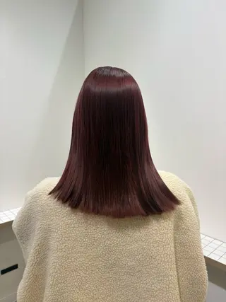 セミロング カラー ヘアアレンジ メンズ 坂本 エマのヘアスタイル