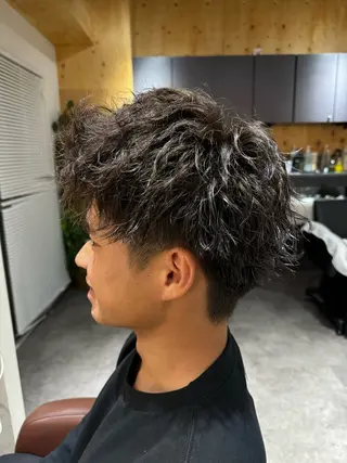 ショート パーマ メンズ 雪音/美髪縮毛矯正 /ニュアンスパーマのヘアスタイル