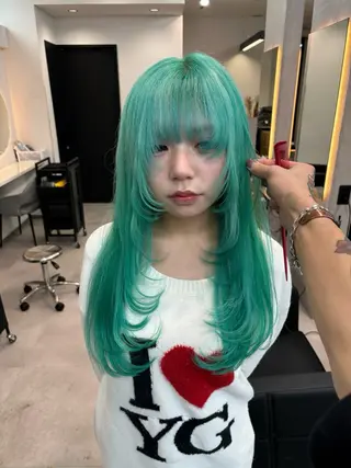 ロング 谷村 龍之輔のヘアスタイル