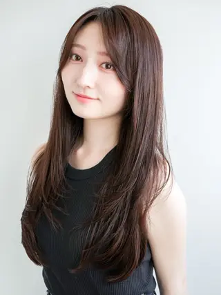 ロング 🌸韓国ヘア・ 艶カラー🎀安井🌸のヘアスタイル