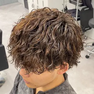 ショート パーマ メンズ メンズ特化LIBER 石川玲央のヘアスタイル