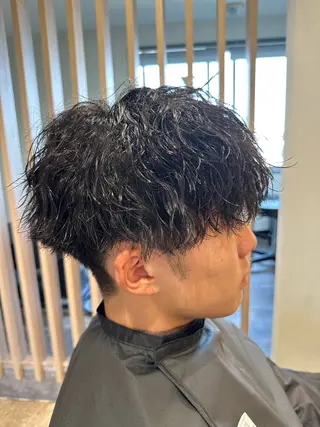 ショート パーマ メンズ 【メンズパーマ】比嘉 啓人のヘアスタイル