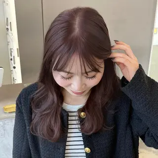 セミロング カラー ベージュ/ブリーチ無 し/透明感/yukiのヘアスタイル