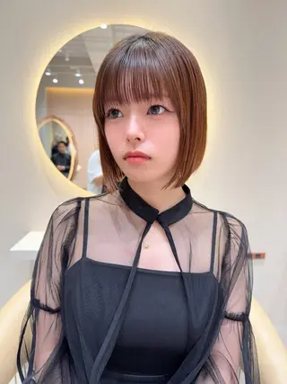 ショート カラー 縮毛矯正✨🫧 レイヤー川村利幸のヘアスタイル