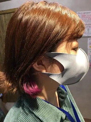 カラー 箕面駅徒歩7分カプロ 三好美鈴のヘアスタイル