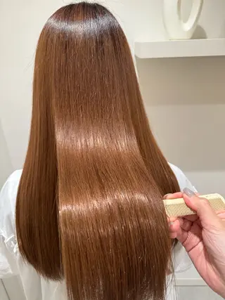 ロング 🎀艶カラー/ 縮毛矯正🤍ミイナのヘアスタイル