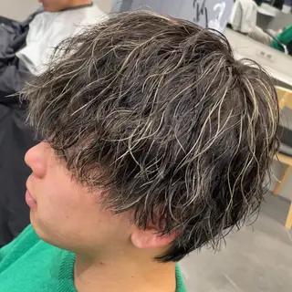 ミディアム カラー ヘアアレンジ メンズ fifth 石川 凪のヘアスタイル