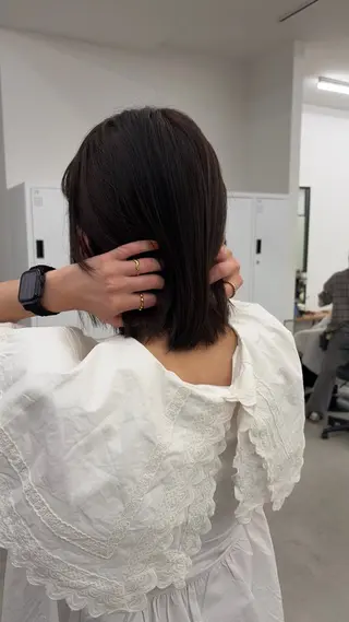 カラー くろかわ まいのヘアスタイル