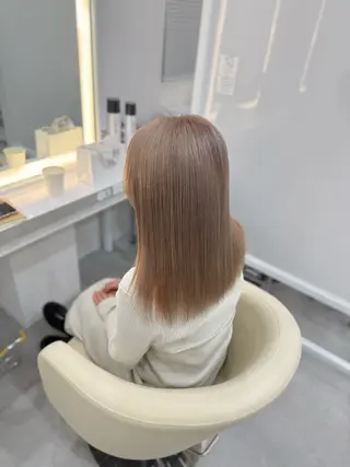 セミロング R/🎀 ヘアセット・艶カラーのヘアスタイル