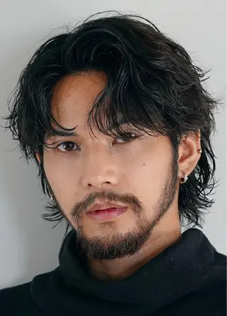 ミディアム カラー パーマ ヘアアレンジ メンズ fifth 窪田潤平のヘアスタイル