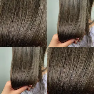 セミロング カラー グレージュ/レイヤー /韓国ヘア/RISAのヘアスタイル