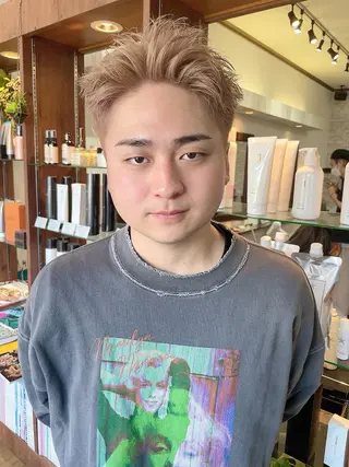 ショート カラー メンズ kohei 【期間限定募集】のヘアスタイル