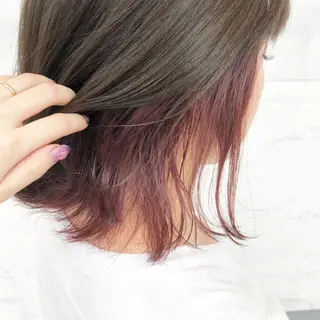 ショート カラー ヘアアレンジ yoshino yukoのマツエク・マツパデザイン