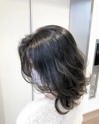 ミディアム カラー 店長 小池アキトのヘアスタイル