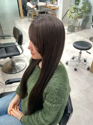 ロング カラー 赤み消し×透明感 /🌙suwa🌙のヘアスタイル