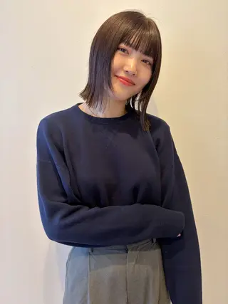 ミディアム 浅津 菜月のヘアスタイル