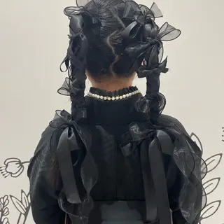 ヘアアレンジ 🎟暖色カラー /アレンジ🎀くるみのヘアスタイル