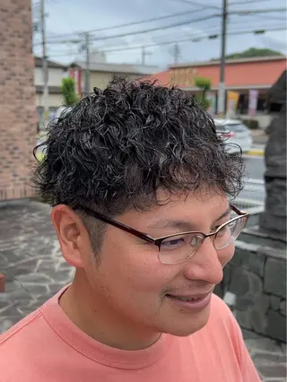 ショート パーマ メンズ 福井 太暉のヘアスタイル