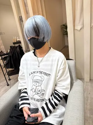 ショート andKおもろまち店 艶ダブルカラー✨のヘアスタイル