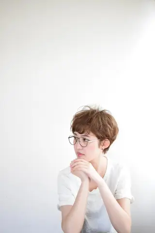 ショート パーマ 髪質改善　ボブ 外ハネボブ　白間　光のヘアスタイル