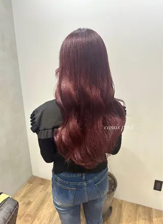 ロング カラー ヘアアレンジ Himawari♡ 柔らかいカラーのヘアスタイル