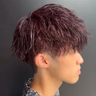 ショート カラー メンズ 柏メンズカットパーマ NO.1タイチのヘアスタイル