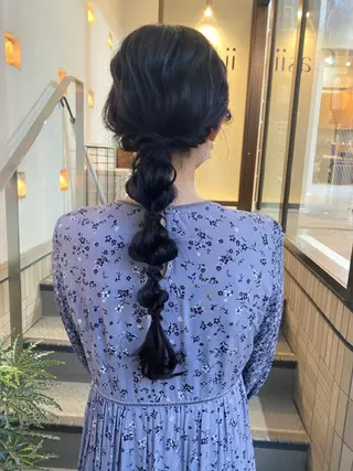 ロング カラー ヘアアレンジ ナカジマ ボブ/レイヤーのヘアスタイル