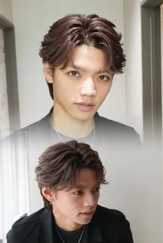 カラー オオタユウト🫧 圧倒的ツヤ髪🫧のヘアスタイル