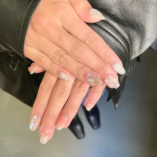 ネイル By moonネイル 🌷ワンホン/韓国風のネイルデザイン