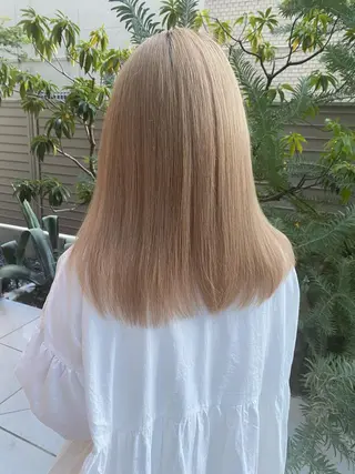 セミロング カラー 髪質改善サロン🫧 戎谷栞菜のヘアスタイル
