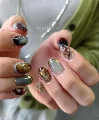 ネイル わたなべ ちかのネイルデザイン