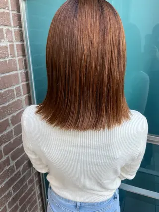 セミロング カラー 久木原 ゆりのヘアスタイル