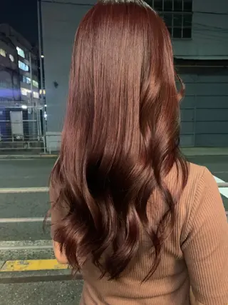 ロング 艶髪color💎髪 質改善ストレート大吉のヘアスタイル