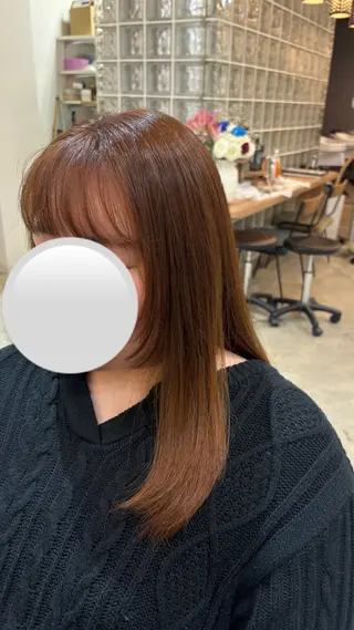 ロング 佐藤 優里のヘアスタイル