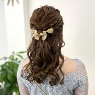 セミロング カラー ヘアアレンジ HIROKO / 透明感暖色カラー🎀のヘアスタイル