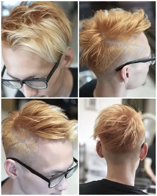 ショート カラー メンズ 中島 剛のヘアスタイル