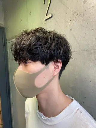 ショート パーマ メンズ Mirai 🧸のヘアスタイル