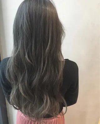 ロング カラー 【ブリーチ髪質改善 パーマ】宮田浩章のヘアスタイル