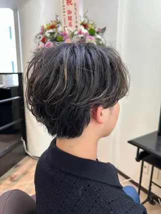 パーマ メンズ Ryo 難波 メンズサロンのヘアスタイル