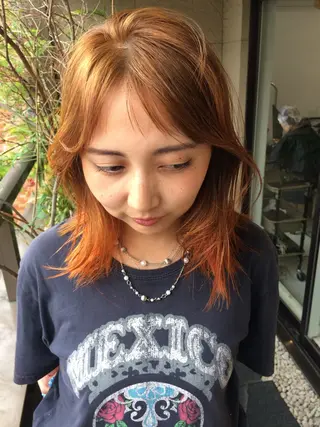 ミディアム カラー ﾃﾞｻﾞｲﾝｶﾗｰ /ﾕｳﾀﾏﾝ👽のヘアスタイル