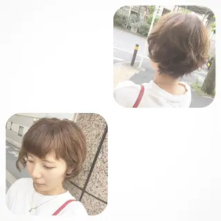 ショート カラー パーマ 💘カラー人気No. 1💘SAYAのヘアスタイル