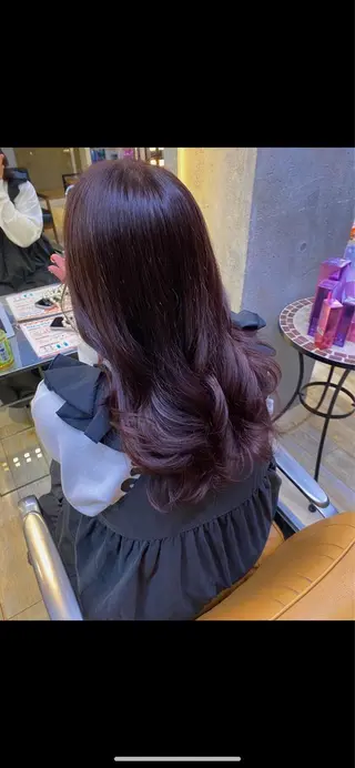 セミロング カラー wakana 【ブリーチカラー】のヘアスタイル