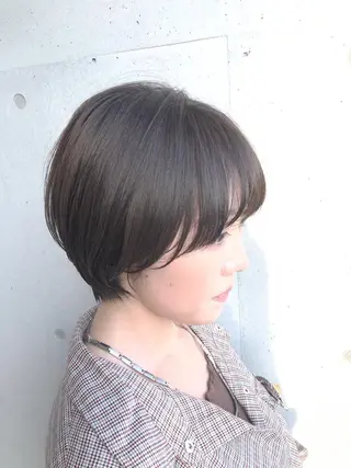 ショート カラー ☕️ベージュカラー 内藤光哉☕️のヘアスタイル