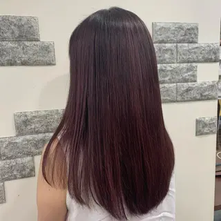セミロング カラー 薄田 珠美のヘアスタイル